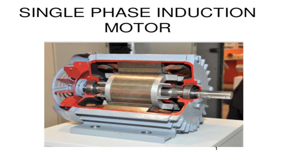 single phase induction motor ppt